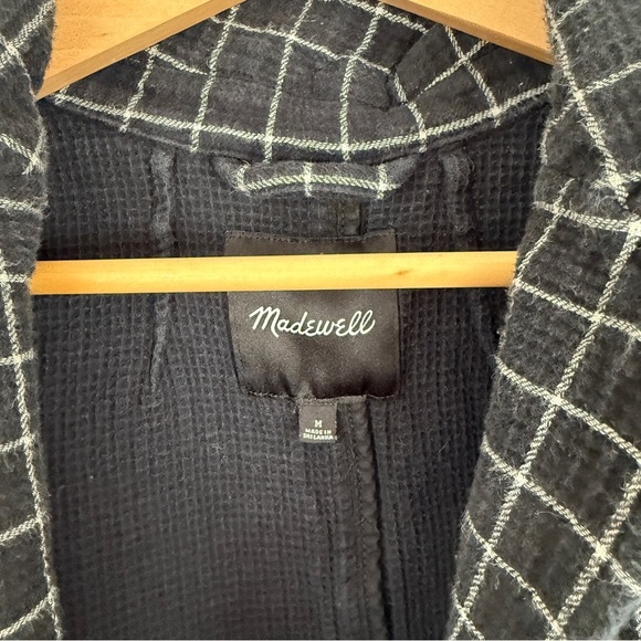 Madewell Waffleback Shaw Blazer Jacket Windowpane Medium - Picture 8 of 12